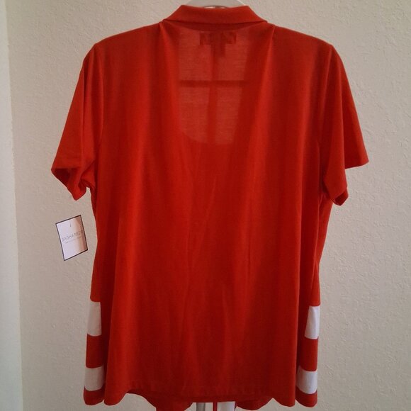 Sag Harbor Open Front Cardigan with Attached Tank Top - Picture 2 of 4